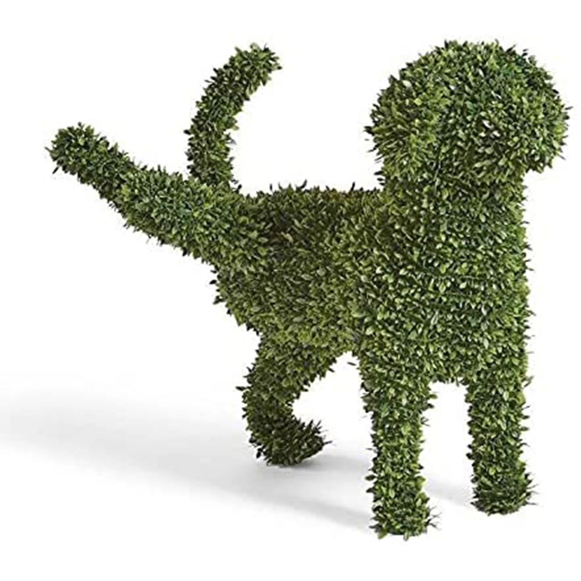 Sprifallbaby Decorative Peeing Dog in 4 Styles Green Lifelike Artificial Dogs for Garden Courtyard Lawn Fences