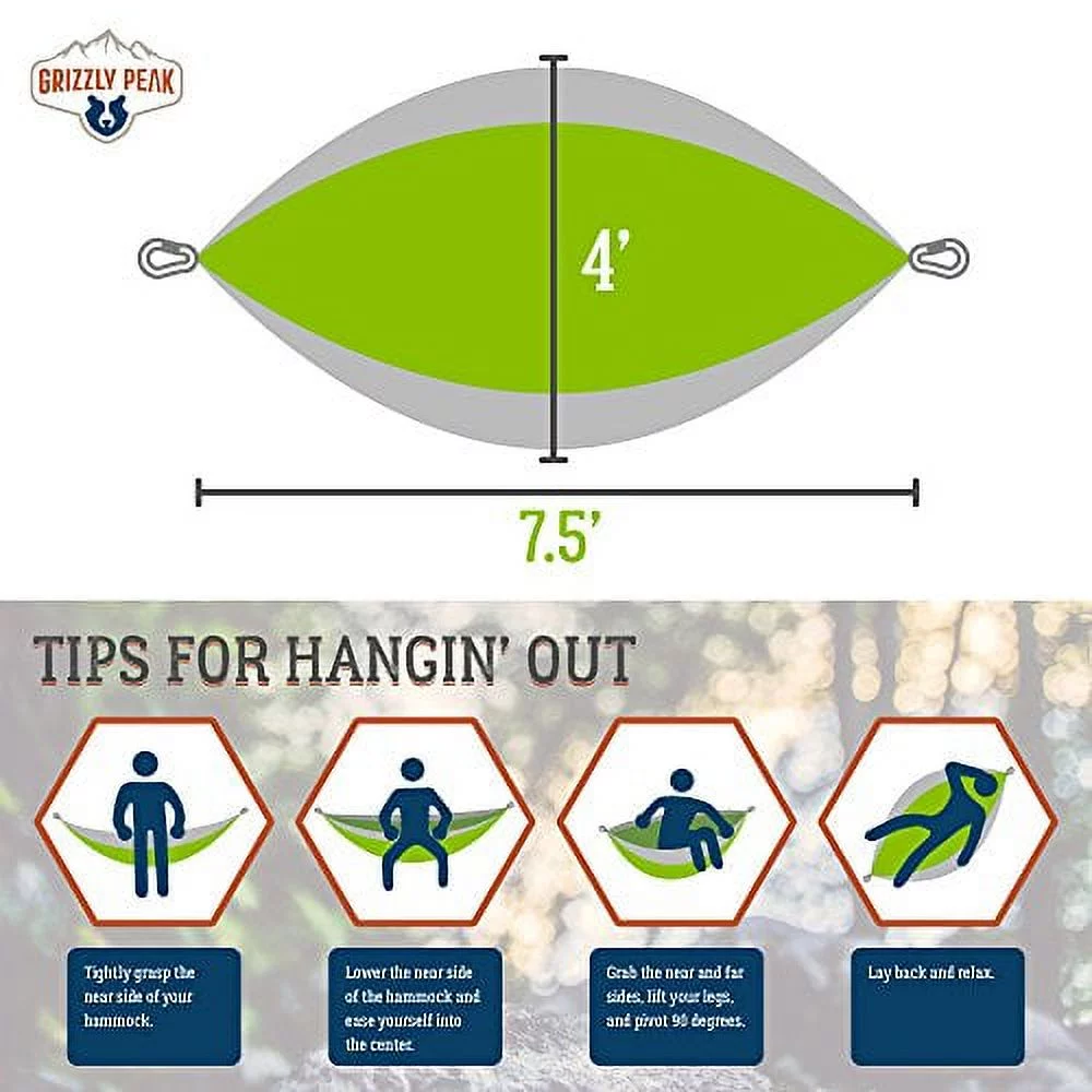 Brybelly  Camping Hammock - Grass & Stone