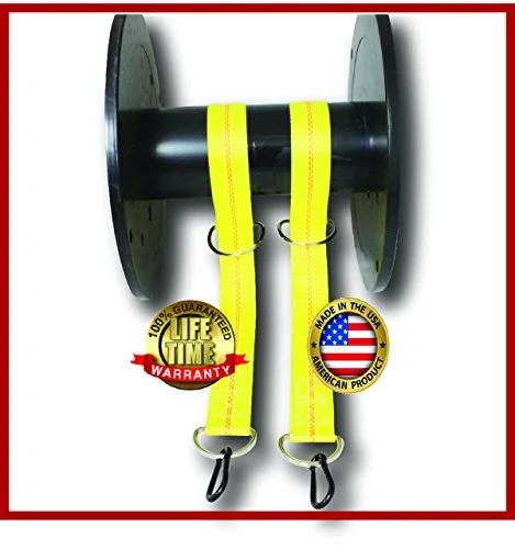 Tree Swing Hanging Kit - 12,000 lb. Polyester Webbing - 2 Straps per Set - with Carabiners - Made in USA