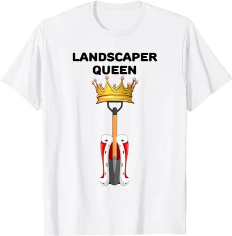 Landscaper Queen |Spades Gardening Tshirt Womens Landscaper T-Shirt