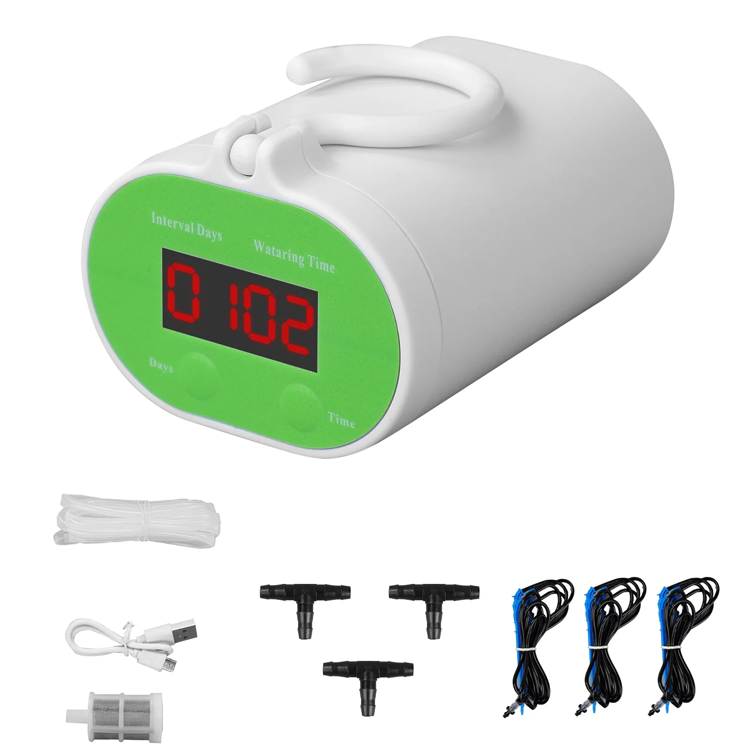 iMounTEK Automatic Watering System for Potted Plants for 12 Plants, Rechargeable Watering System Device for House Garden Balcony Office