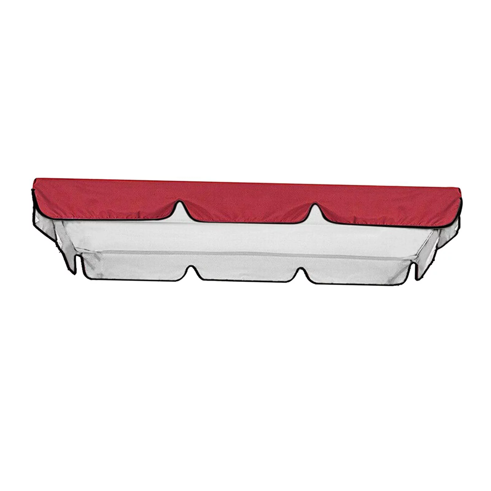 Patio Swing Chair Top , Durable Lightweight Waterproof Garden 3 Seat Red 195x125x15cm
