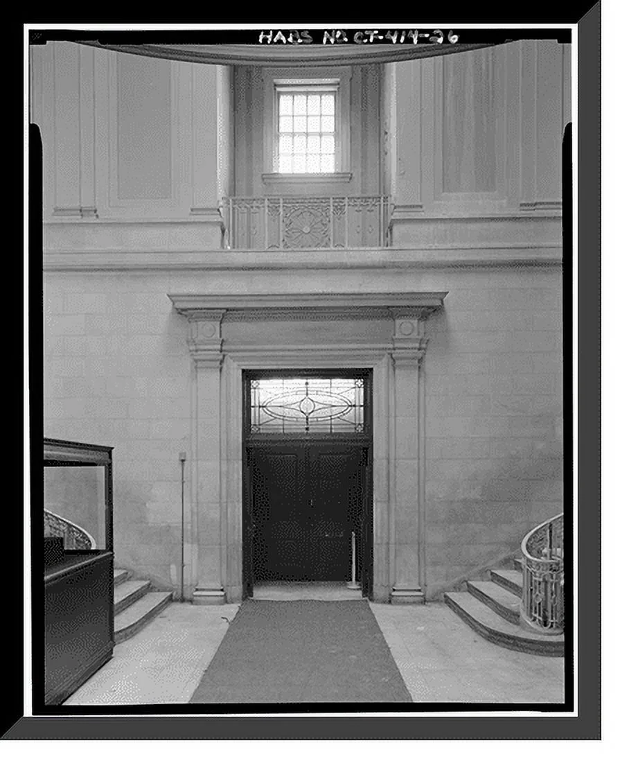 Historic Framed Print, Ives Memorial Library, 133 Elm Street, New Haven, New Haven County, CT - 26, 17-7/8