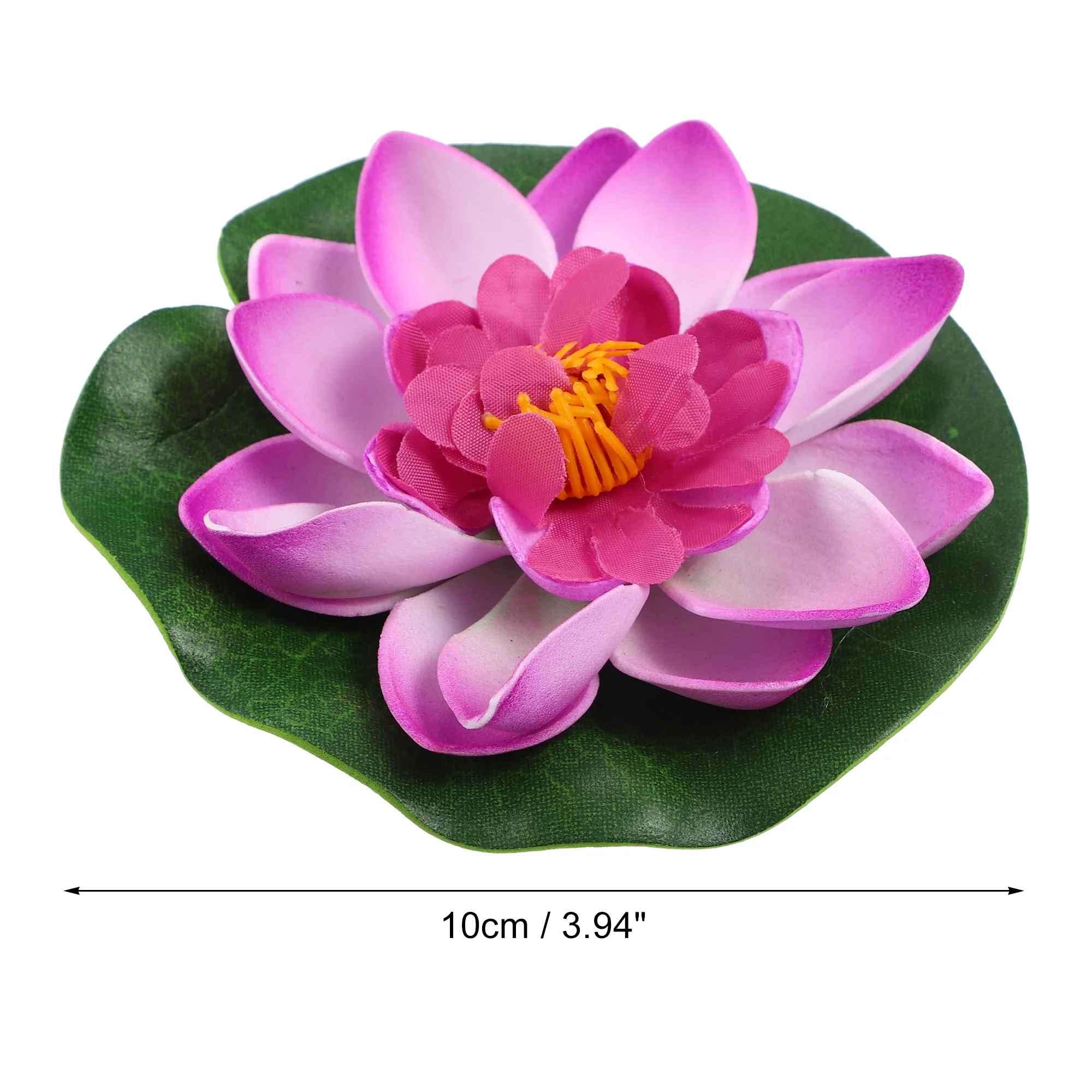 Unique Bargains 3pcs Garden Ponds Pool Decoration Artificial Lotus Flower Orange Red Purple