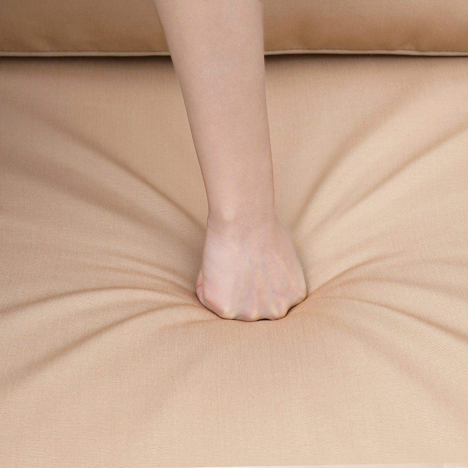 Wava 6 Pc Hand-woven Rattan Patio Furniture Set - Khaki