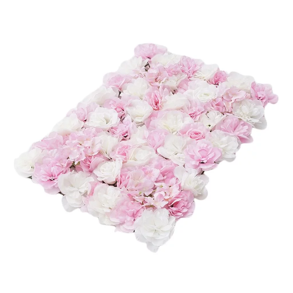 3pcs 40X60cm Artificial Silk flower panel Decoration Decorative Silk Hydrangea Wall Panel Wedding Decoration Backdrop Panels