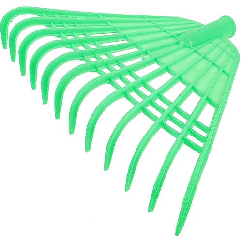 Angoily Camping Rake Garden Rake Head Replacement Plastic Garden Leaf Rake Large Pitch Fork Scoops for Yard Garden Lawn Grass Leaves Cleaning Tools Agricultural Tool Small Rake