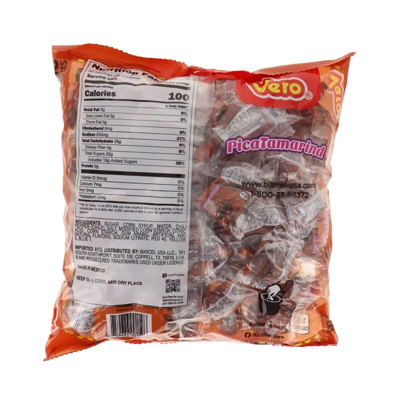 Vero, Pica Gomas Tamarind , Count 100 - Sugar Candy / Grab Varieties & Flavors
