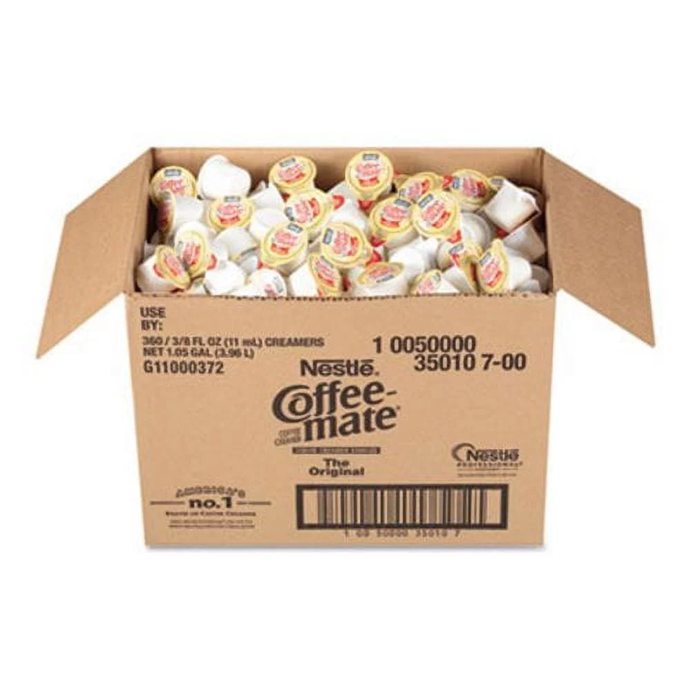 New Coffee-mate Liquid Coffee Creamer Mini Cups, 0.375-oz., 360 Mini Cups , Each