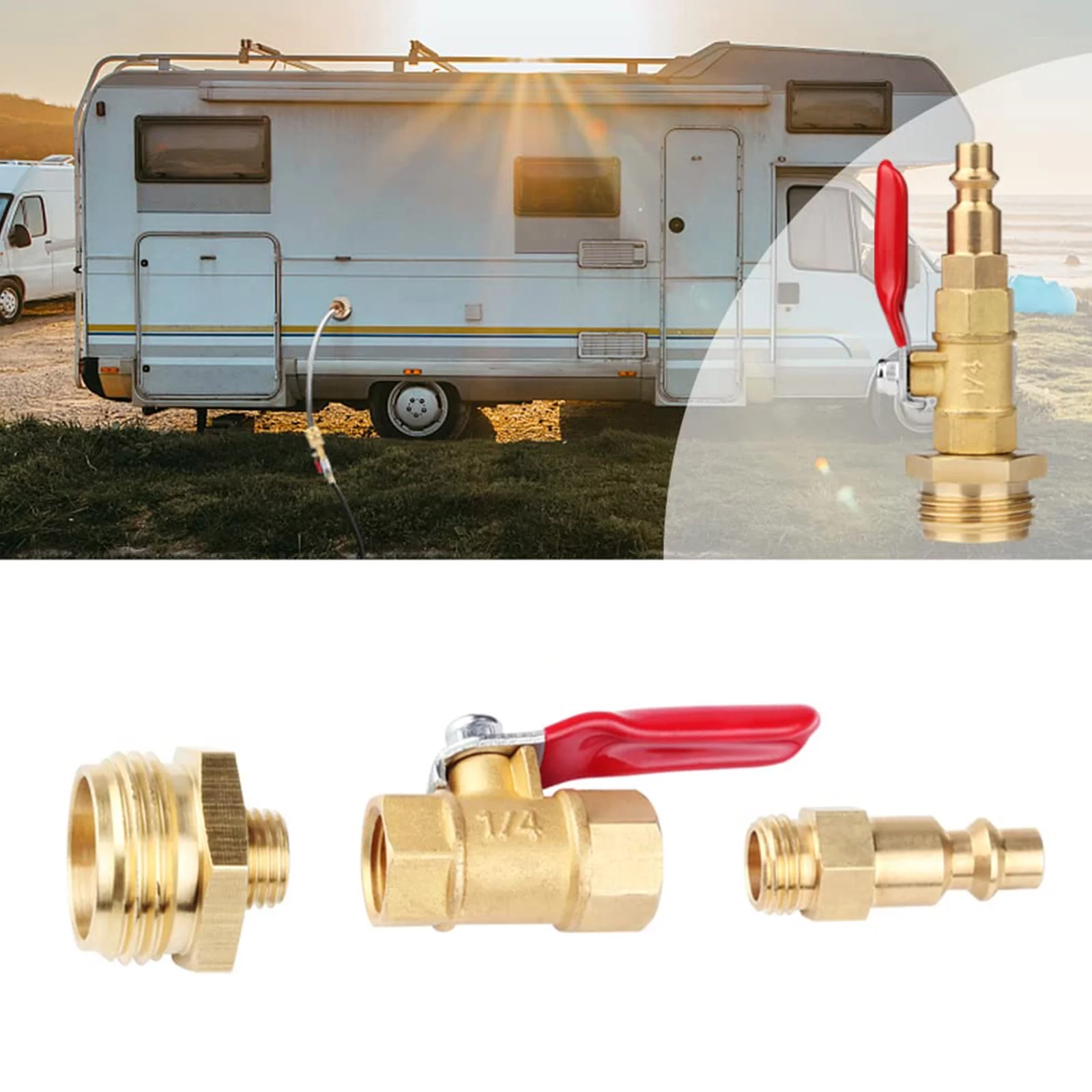 NLLSHGJ RV Adapter Kit for Winterizing RV Trailer Internal External Tools Home Improvement