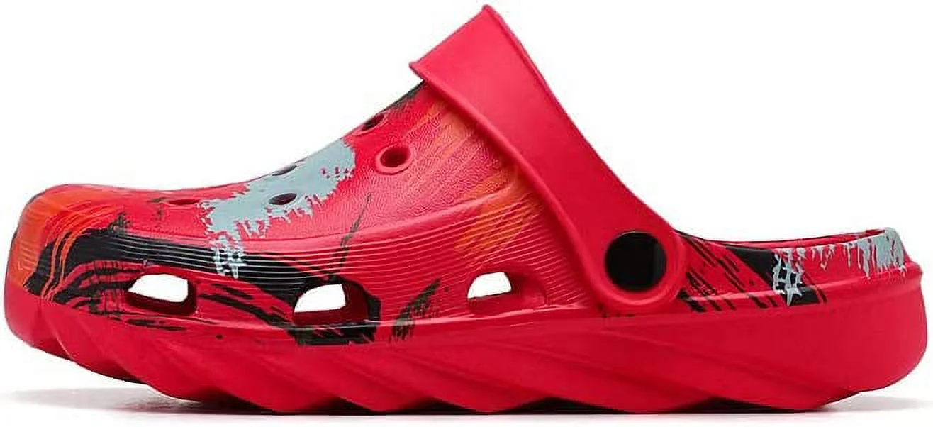 KAQ Kid's Garden Clogs Cute Slides Sandals Toddlers Beach Pool Shower Shoes with Non-Slip Sole