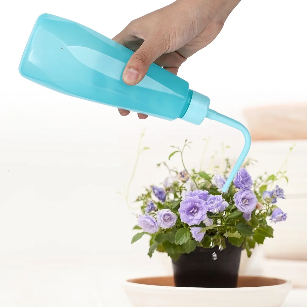 Watering Can 2Pcs Flower Plant Succulents Watering Bottles Water Can Pot Squeeze Bottle Garden Tool 480ML