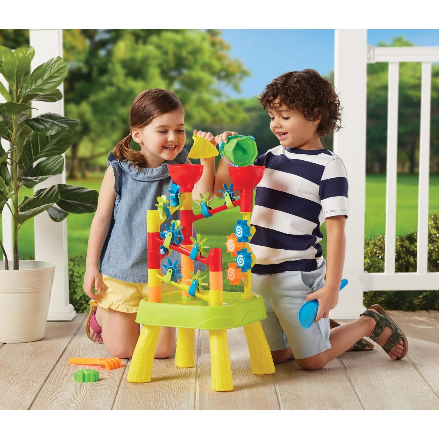 Kidoozie Water Tower Playset - Endless Water Fun & Skill-Building for Ages 2+