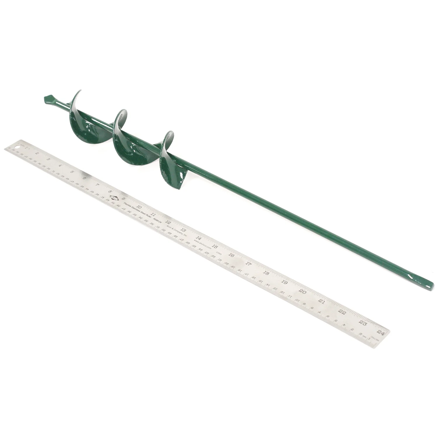 Van Zyverden Flower Bulb Planting Auger Green