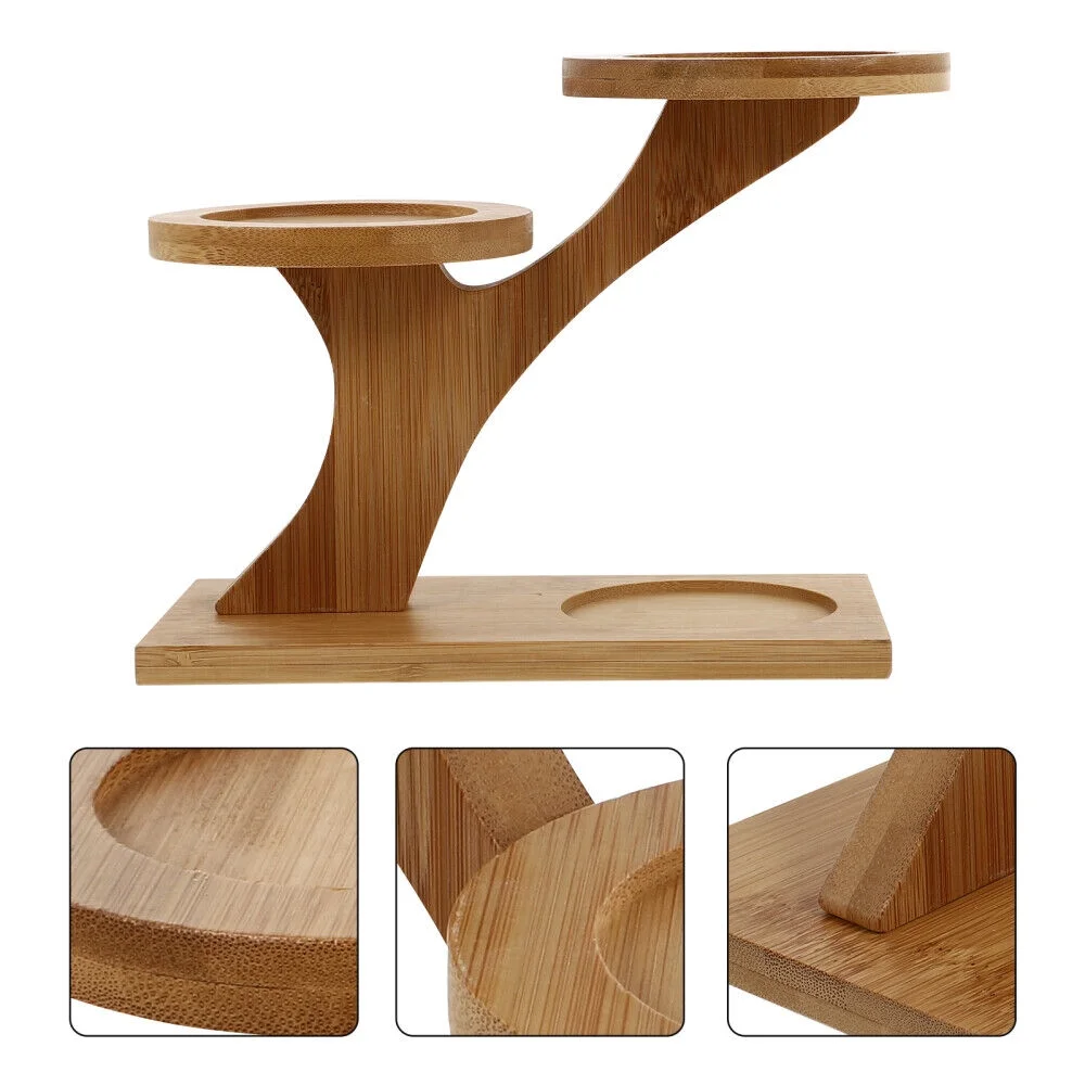 Wood Trim Multi-Layer Small Flower Stand Garden Pot Rack Balconys Decorations