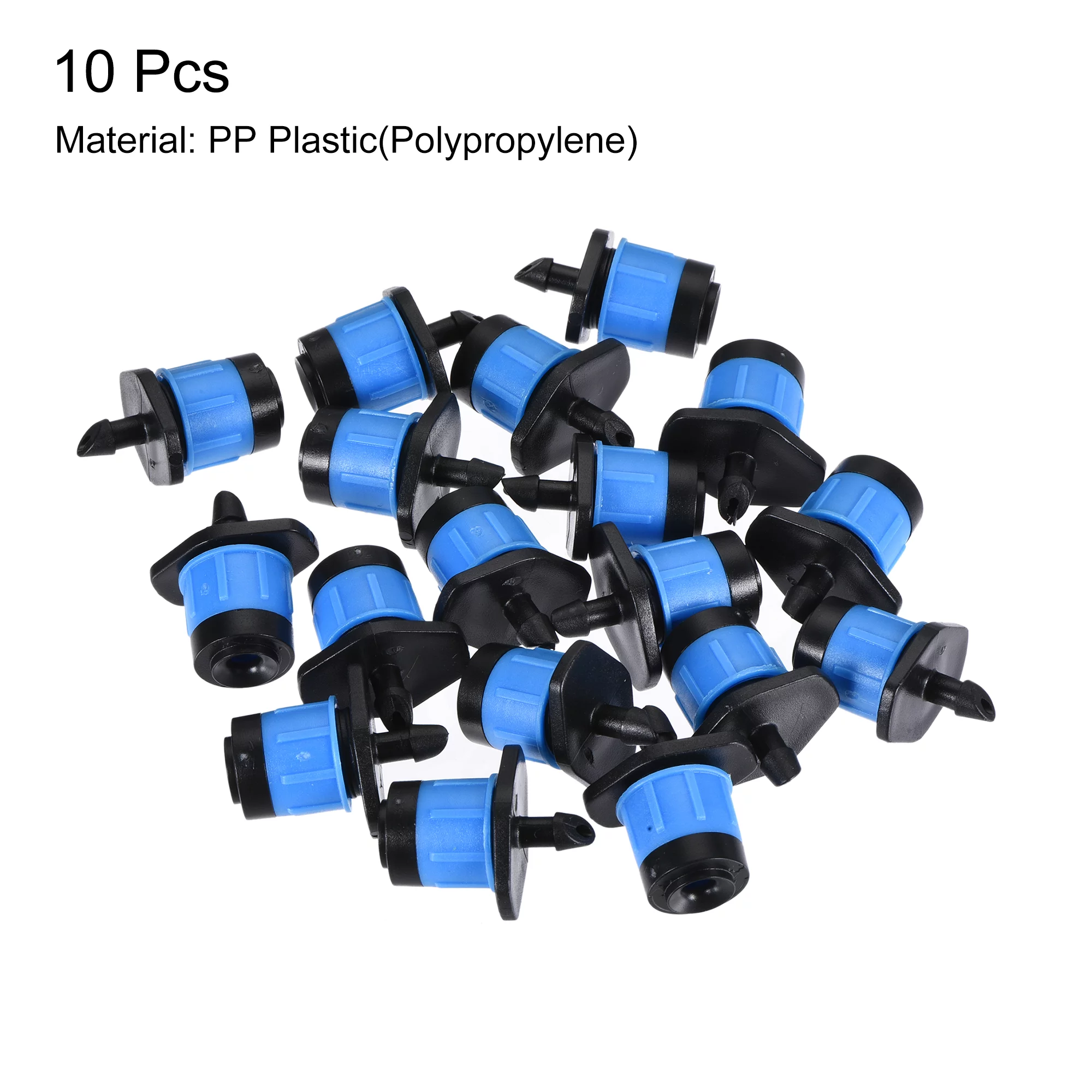 Uxcell Fan Shape Adjustable 360 Degree Drip Emitters Blue for 1/4