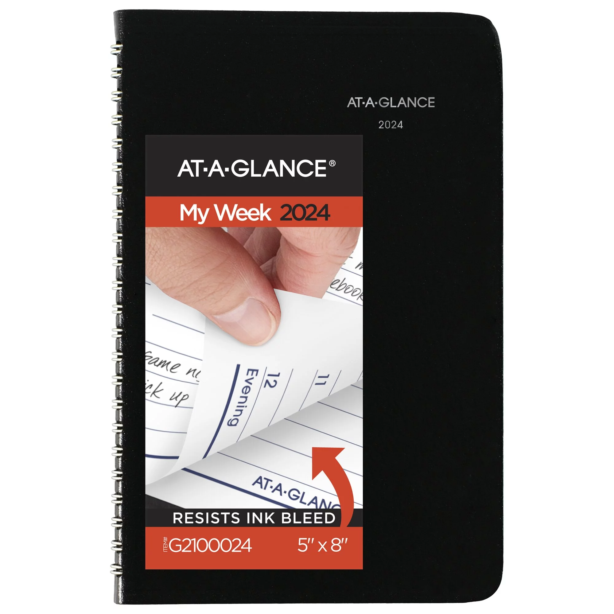 AT-A-GLANCE DayMinder 2024 Weekly Appointment Book Planner Tabbed