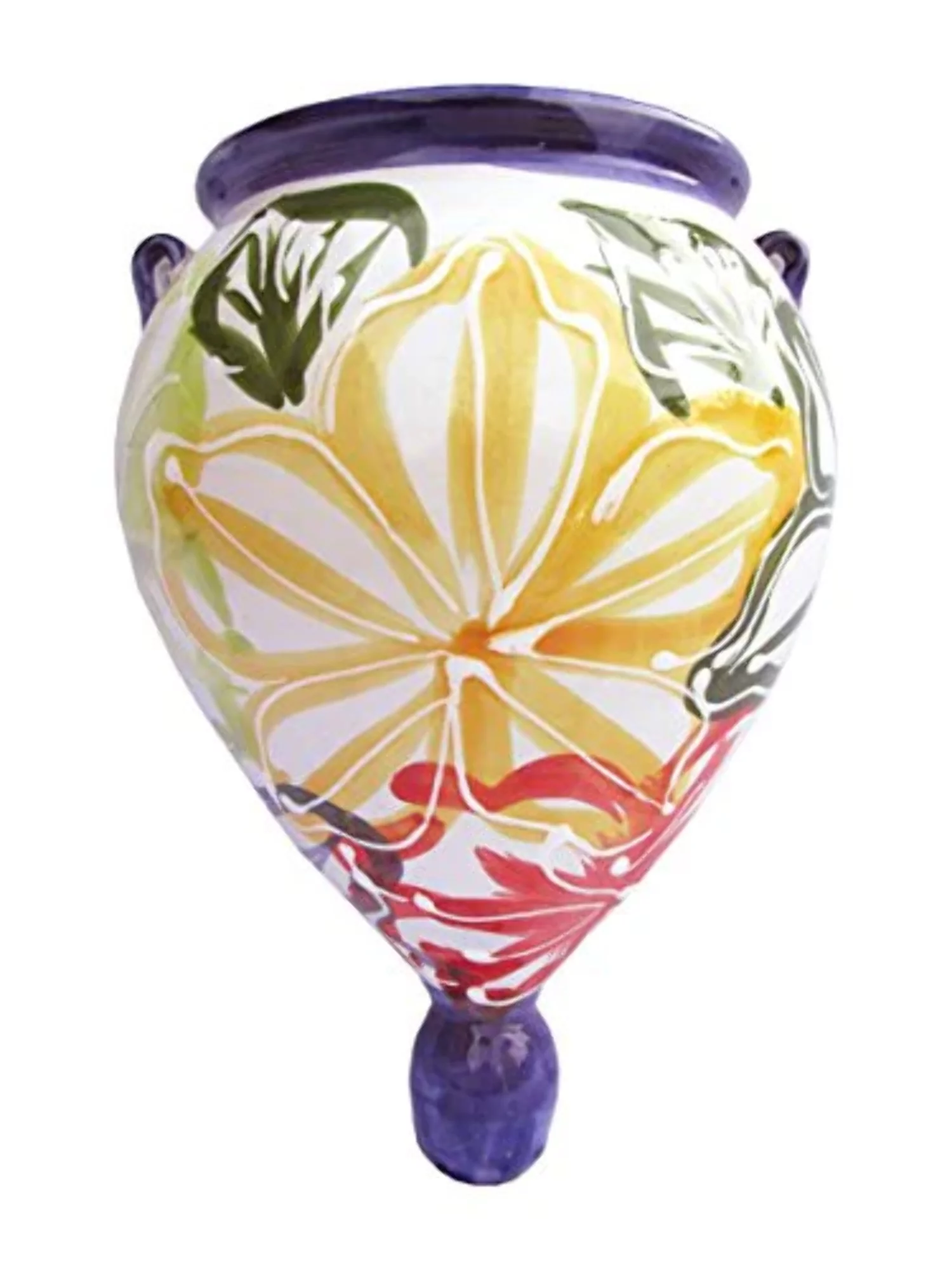 Wall Planter - Spanish Orza (Flor) - Hand Painted in Spain