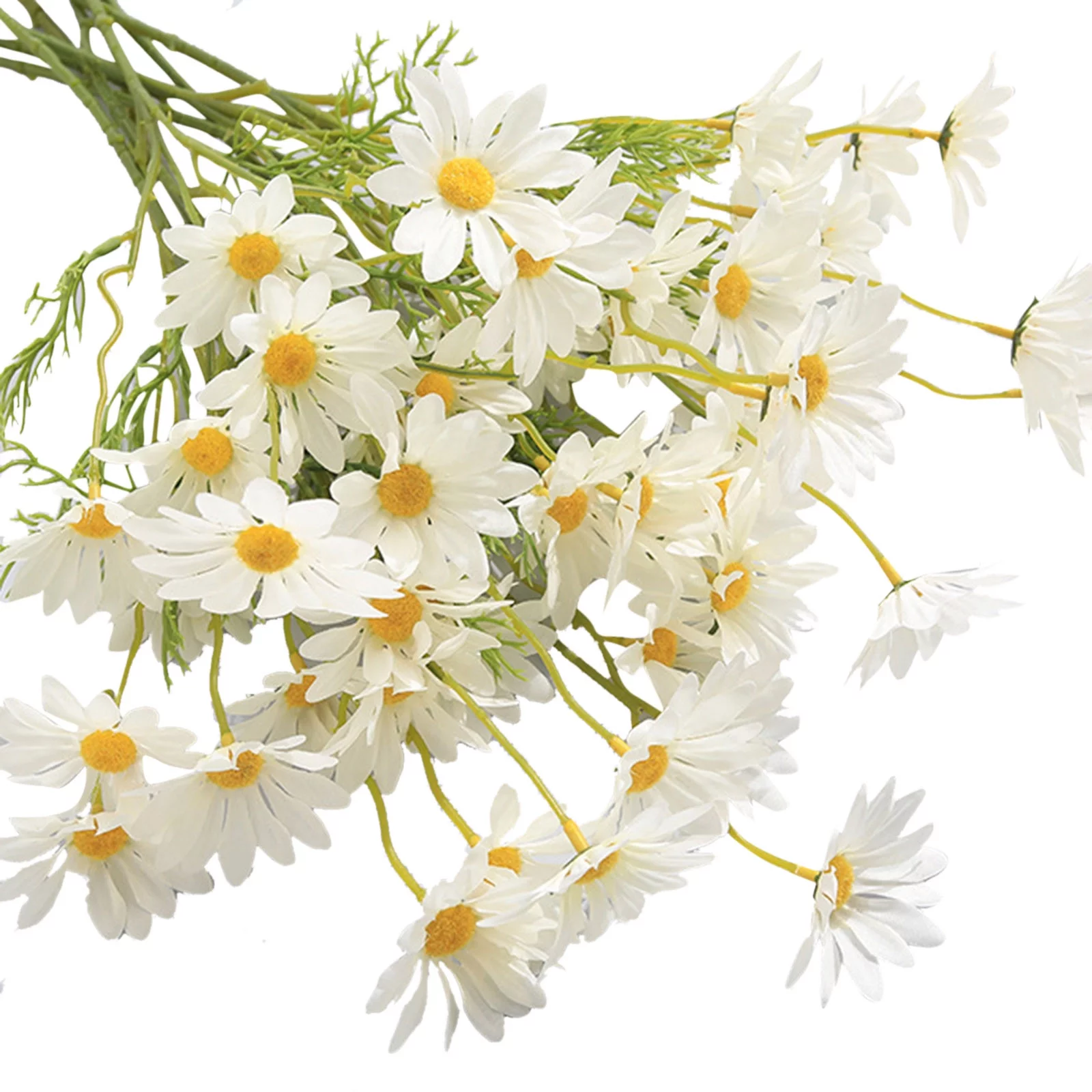 Yeetfub Artificial Flowers Silk Flowers 5 Bundles Fake Daisy for Outdoor Simulation Flowers Small Daisy Decoration Props Simulation Flowers Flower