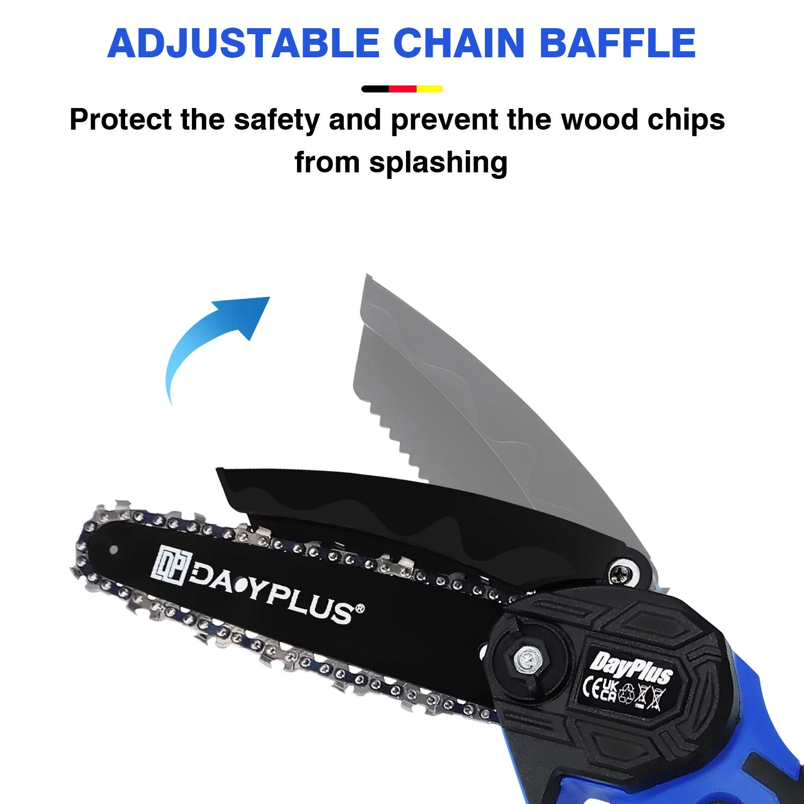 Dayplus Brushless Mini One-Hand Saw Woodworking Electric Chain Saw Wood Cutter 6 INCH