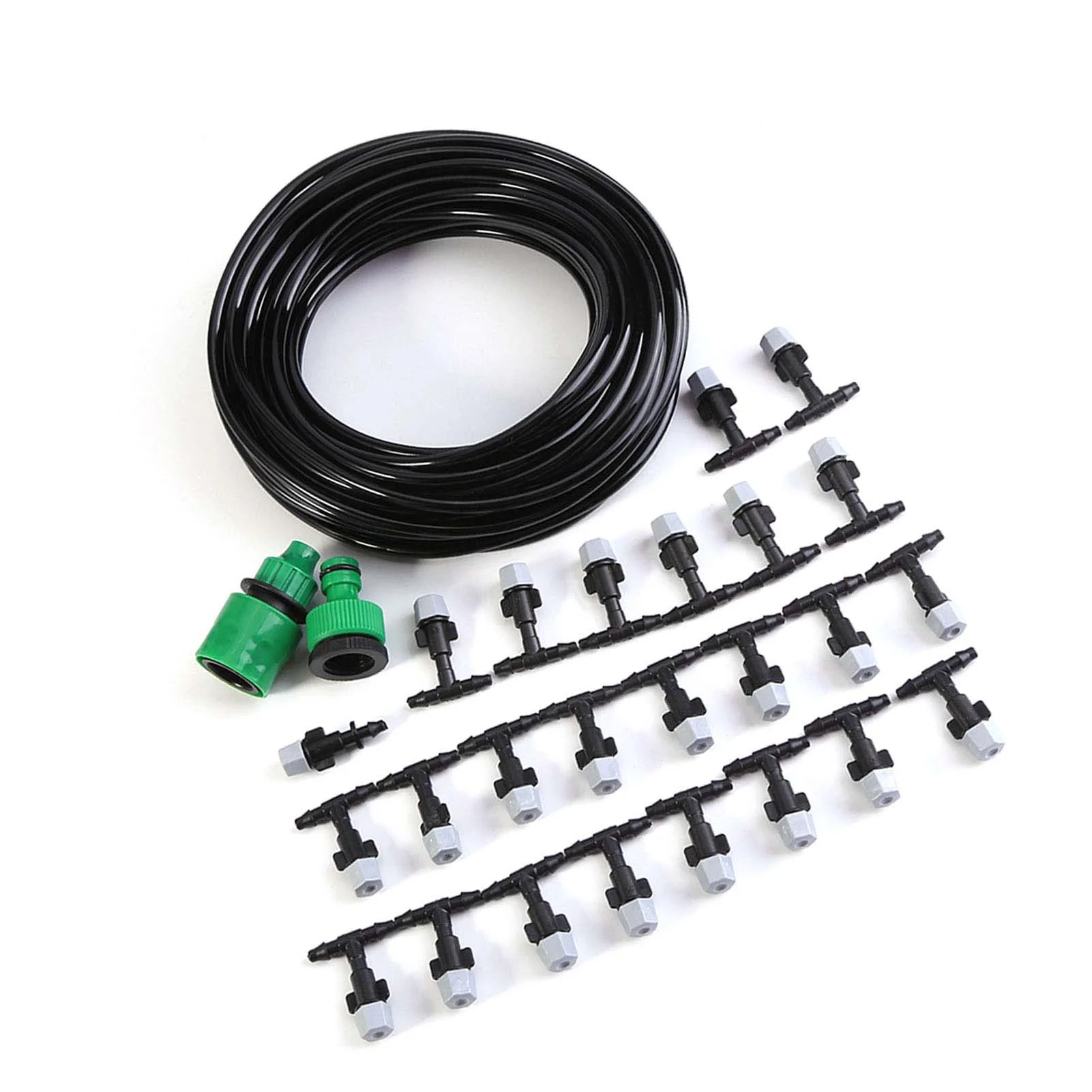 Dripper Plant Watering Water Misting Cooling System Hose Sprinkler Nozzle Garden Patio Micro Irrigation Set 15M