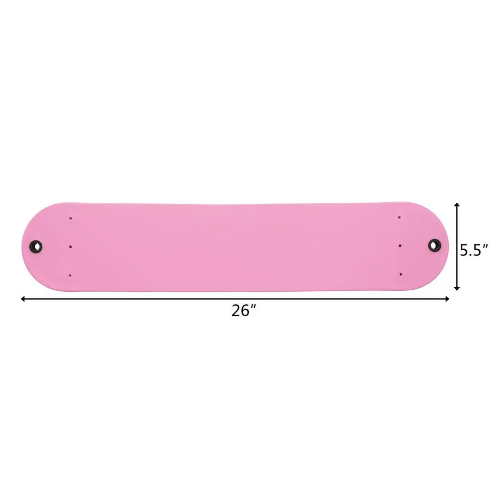 Winado Kids Belt Swing Seat Backyard Swing Play Set Replacement w/ Chain,Pink