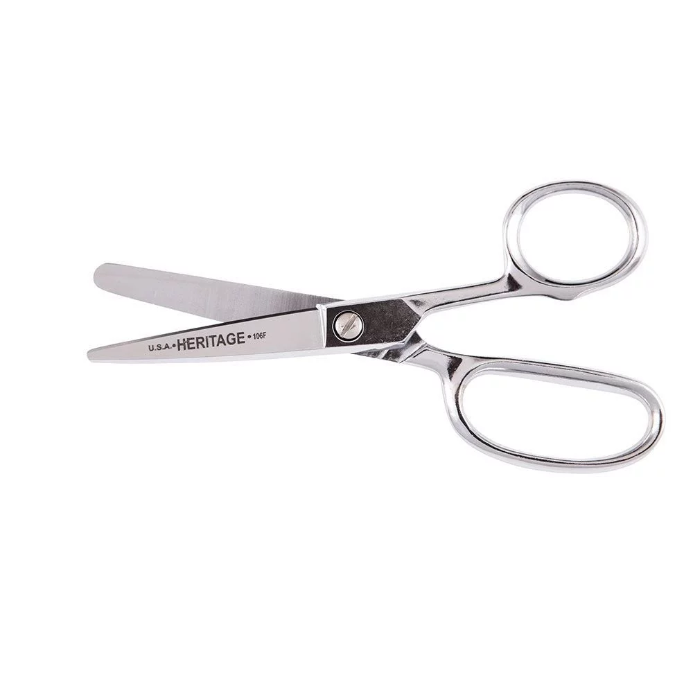 Klein Tools 106F Rounded Tip Straight Trimmer Scissors