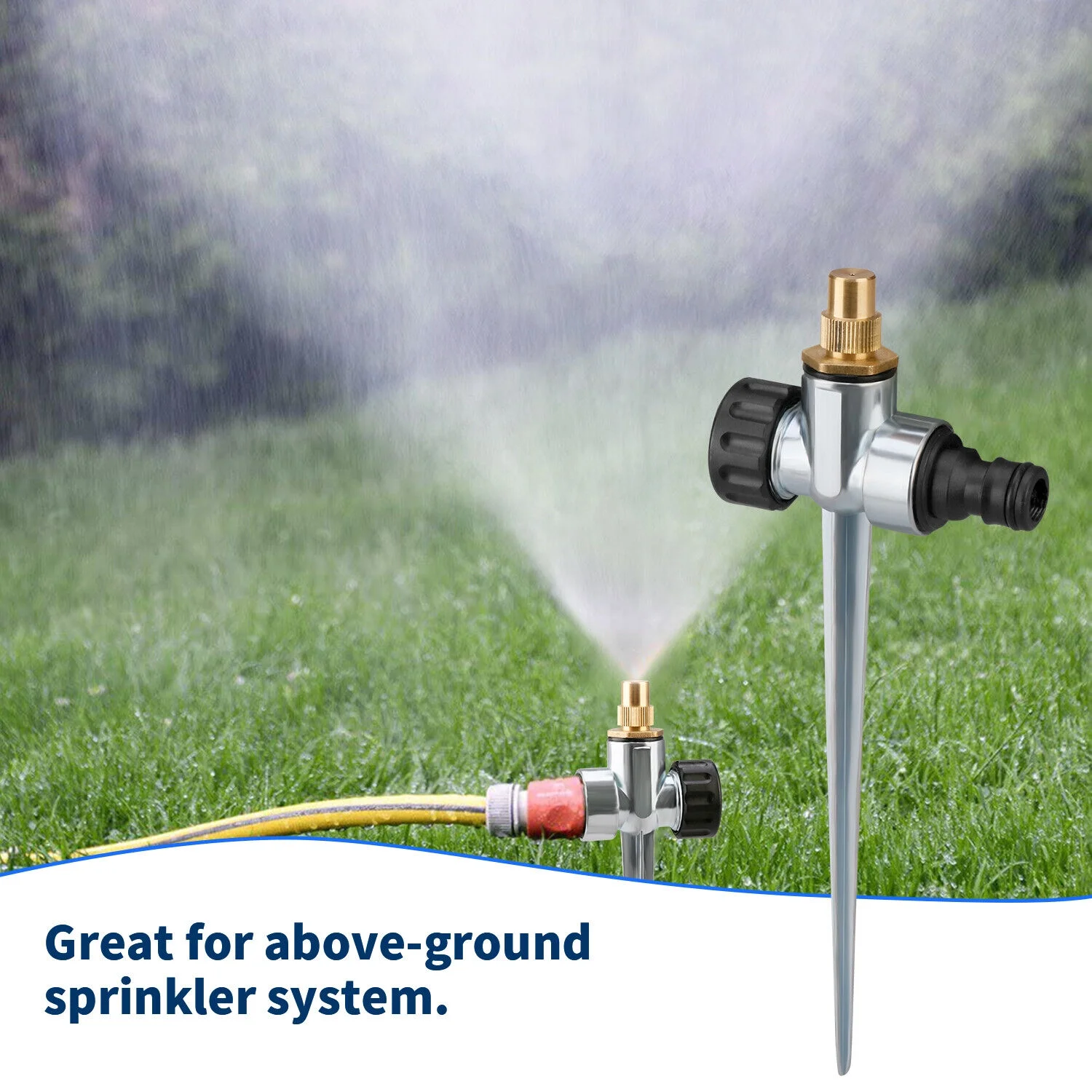 1-4 PCS 360° Lawn Water Sprinkler Garden Yard Watering Sprayer Automatic System