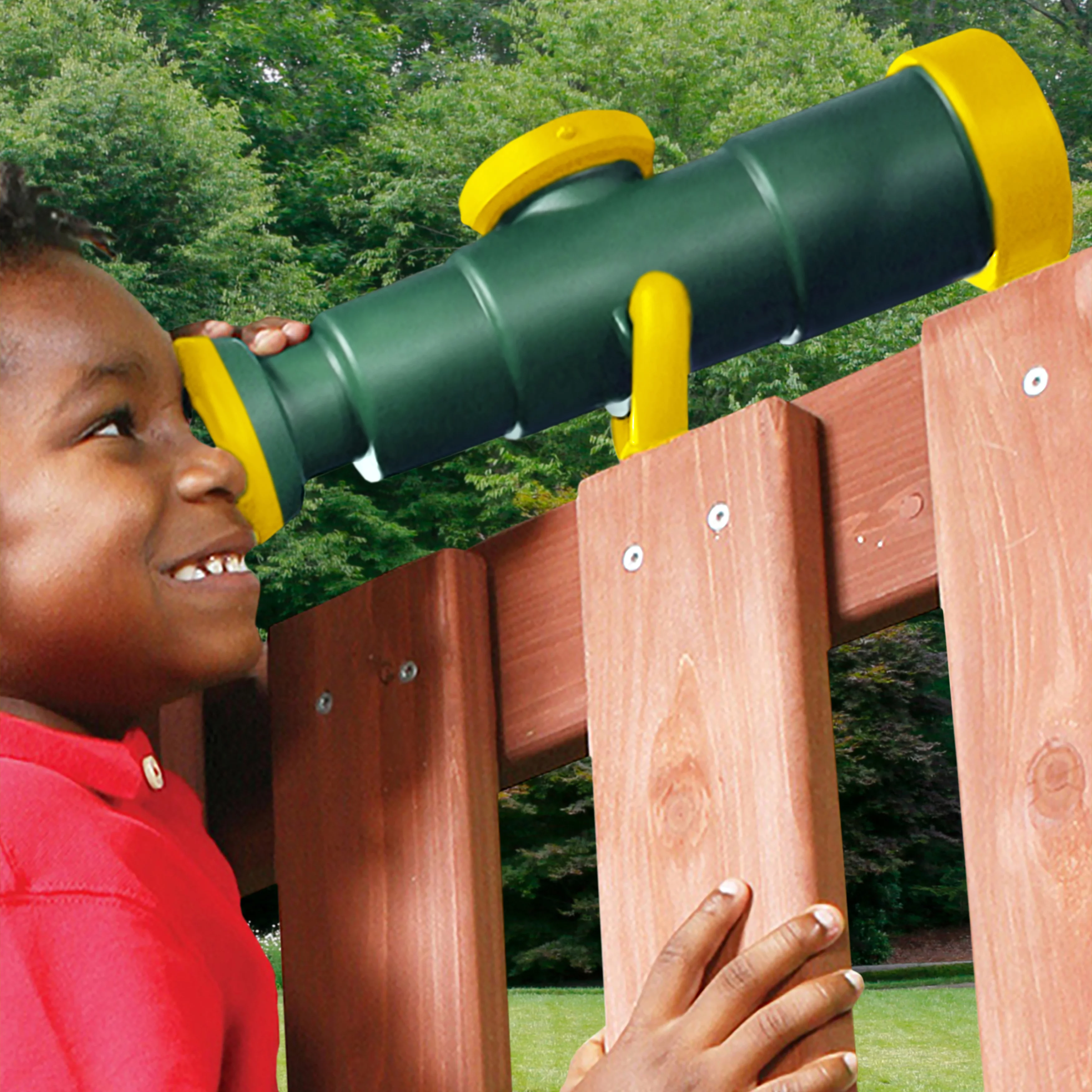 Swing-N-Slide WS 4650 Non-Magnifying Telescope with Compass Swing Set Toy, Green and Yellow