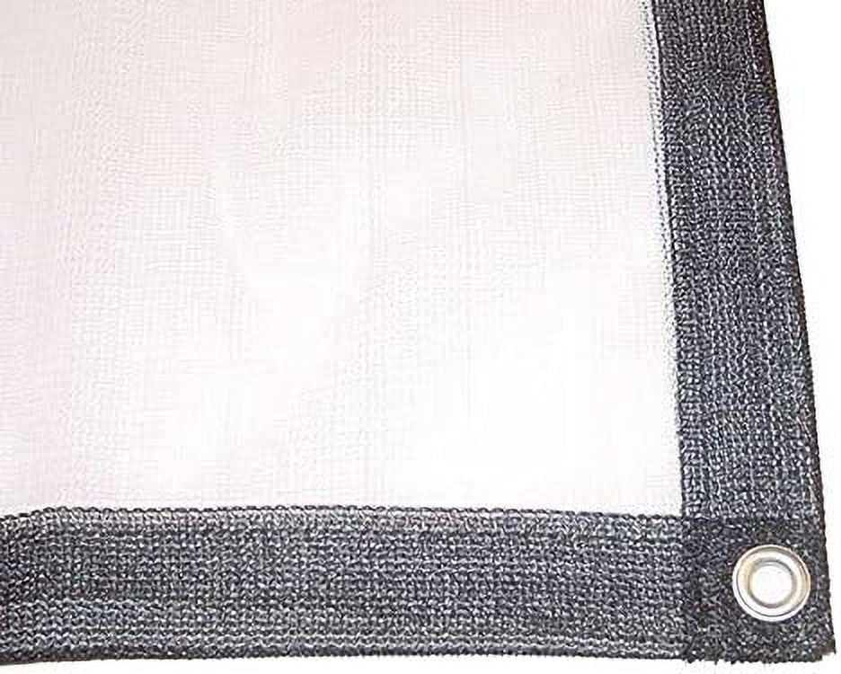 x 20' White Sunshade Net | UV-Stabilized, 70-75% Sunblock, High-Density Polyethylene | Secure & Durable | 12 ft x 20 ft (3.7 m x 6.1 m) | Ideal for Greenhouse and Outdoor Use