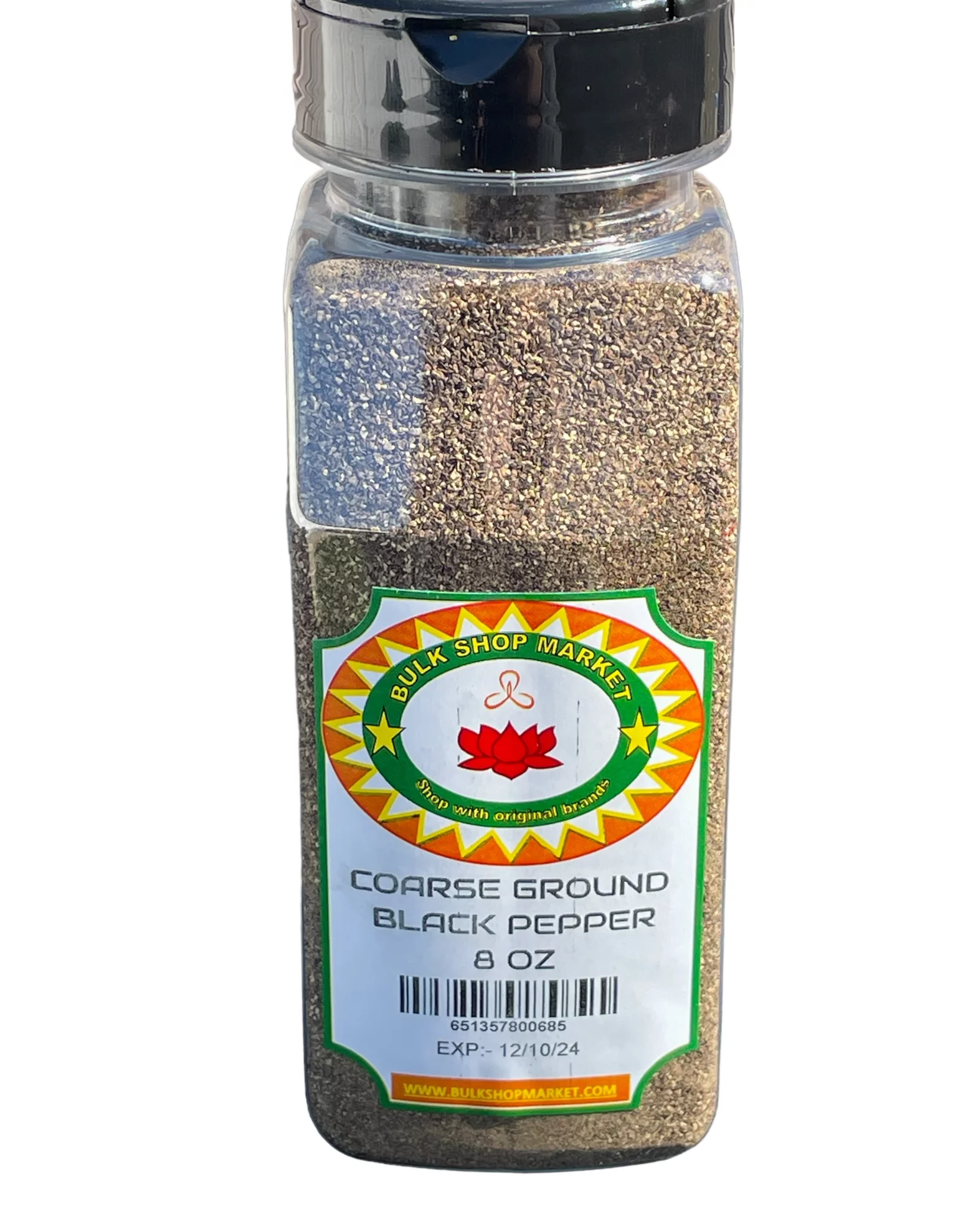 COARSE GROUND BLACK PEPPER 8 OZ JAR SPICE BY BULKSHOPMARKET