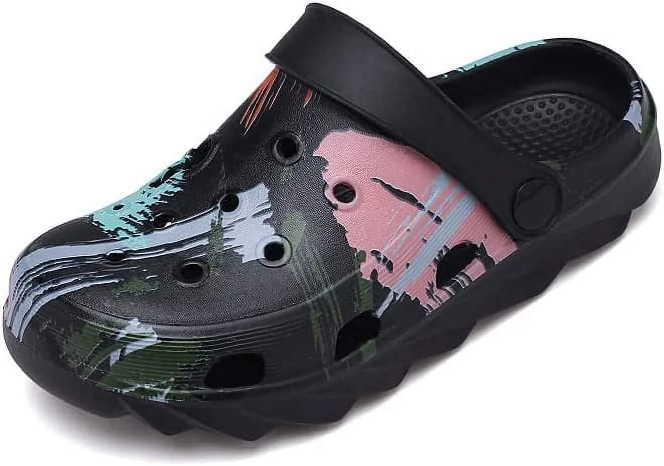 KAQ Kid's Garden Clogs Cute Slides Sandals Toddlers Beach Pool Shower Shoes with Non-Slip Sole