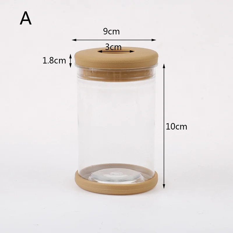 (Type A) Transparent Flower Pot Hydroponic Automatic Water Absorption Plastic Flower Pot