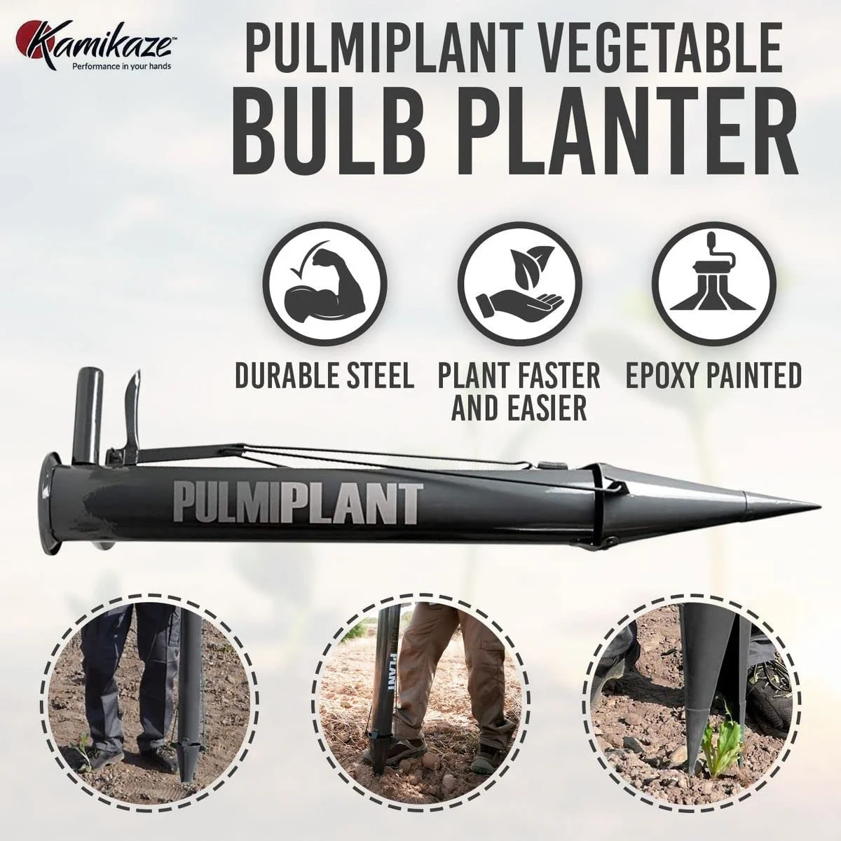 Kamikaze  Bulb Planter Tool, Grey