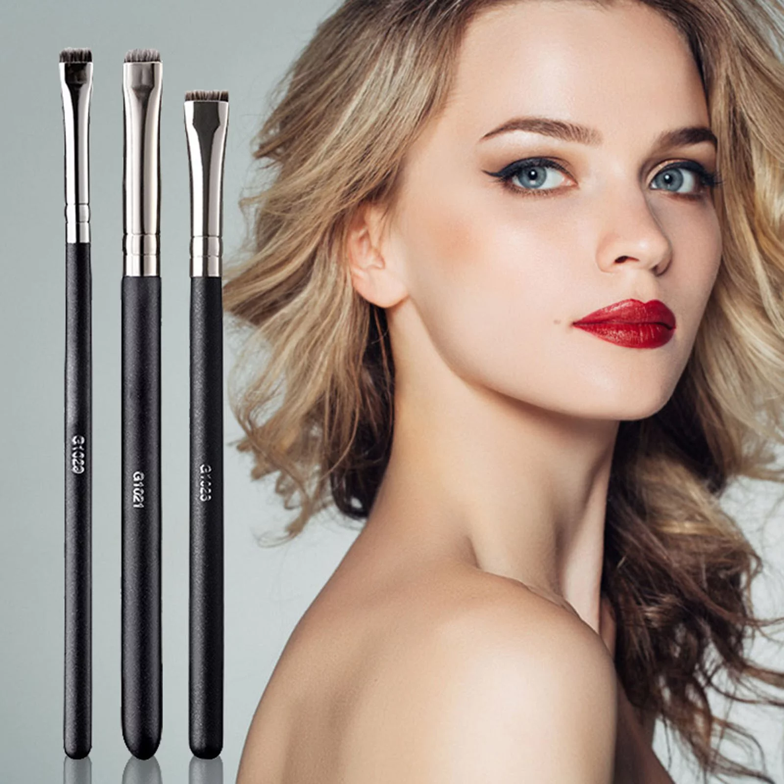 Eyeliner Brush Eyebrow Brush Does Not Eat Powder Easy To Use Flat Head Brush Arc Brush Eye Profile Makeup Brush Makeup Brush Shampoo Travel Makeup Brushes Curly Hair Brush 12 Days of Foundation Makeup