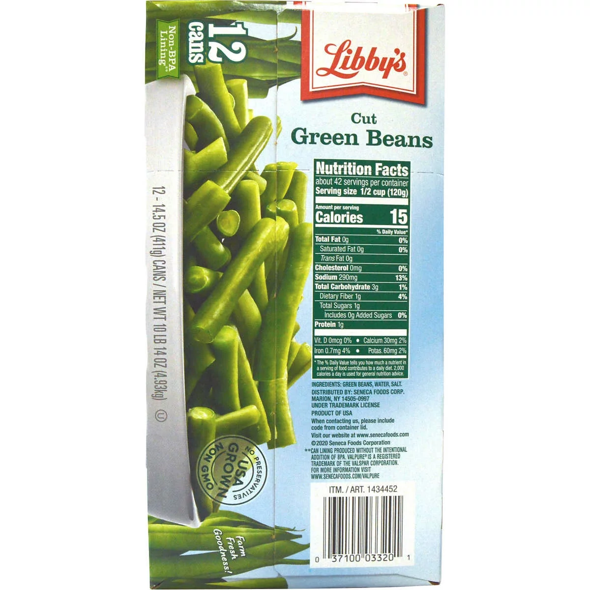 Libby's Cut Green Beans, 14.5 Ounce (12 Count)