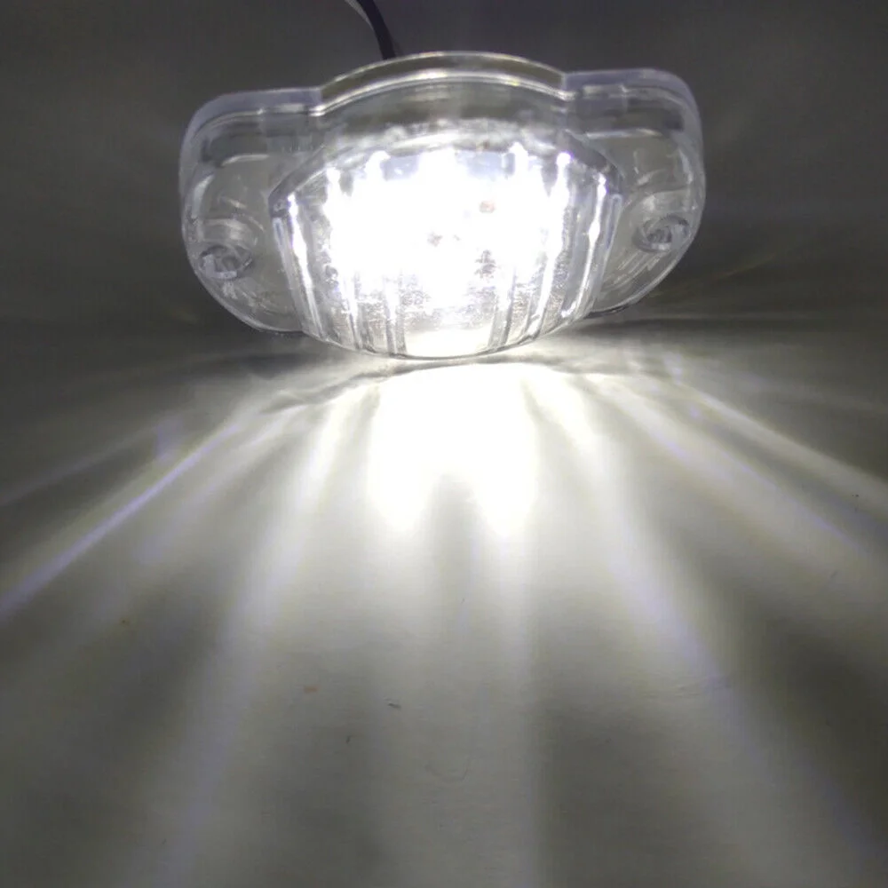 EROCK 2Pcs White Round Marine Boat LED Stern Transom Lights Cabin Deck Courtesy Light