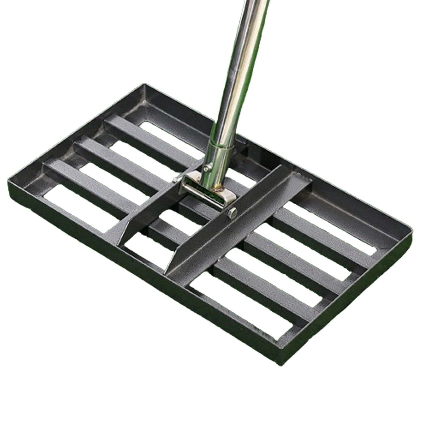 oshhnii Lawn Leveling Rake Extended Grip Lawn Leveling Tool Landscape Rake for Yard Golf 5 Section Short Rod