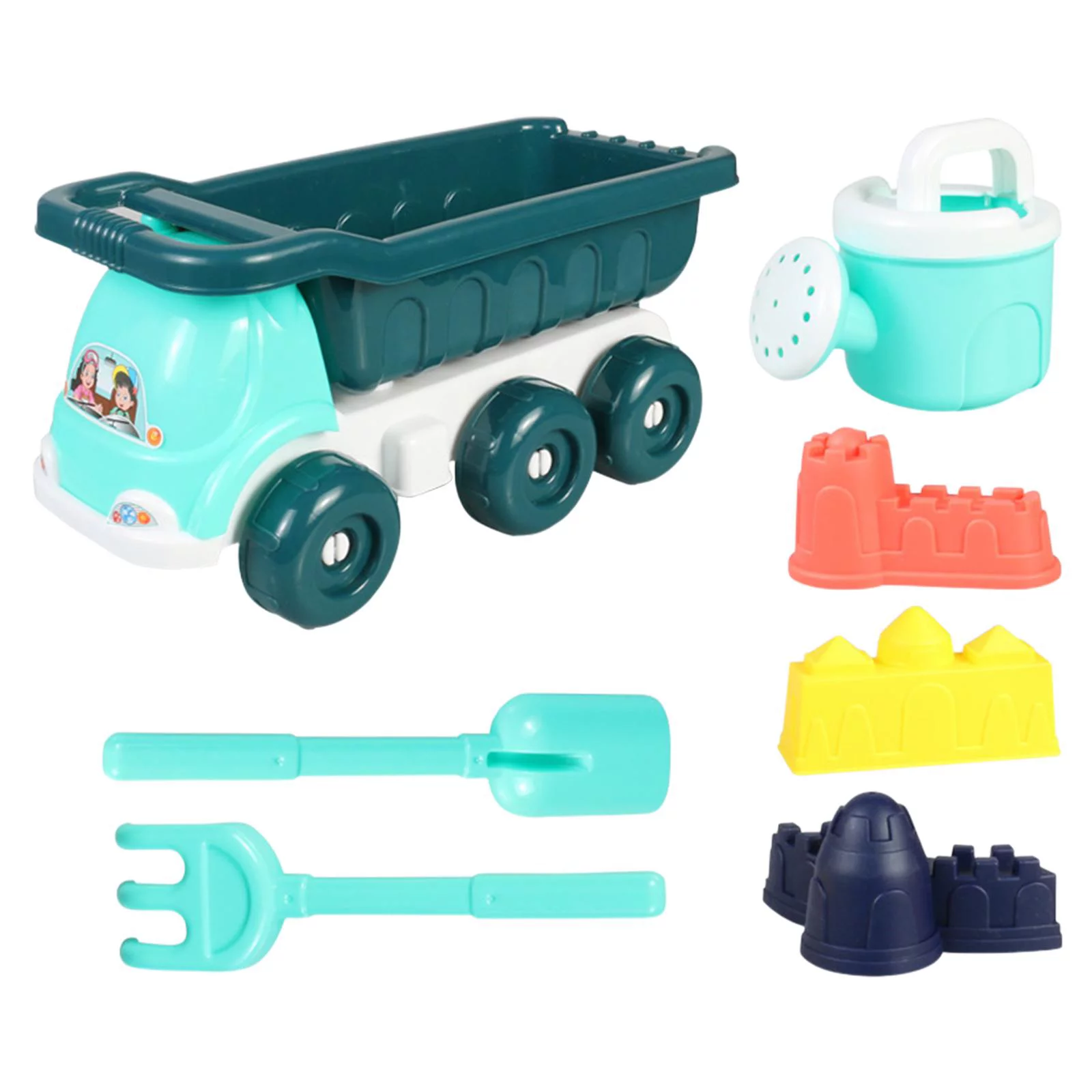 Sand Beach Toys,Kids Beach Sand Toys sand Cart Tools Set,Trolley Bucket Beach Sand Game Toy Set,Family Kids Toddlers sand water Set,beach baby sand Sandpit Digging Sand,Innovative Outside Blue