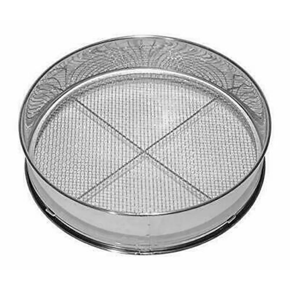 Siebmeister 5000, 4 in 1 Garden Sieve, 4 Exchangeable Sieve Inserts 3,6,9,12mm (Silver)