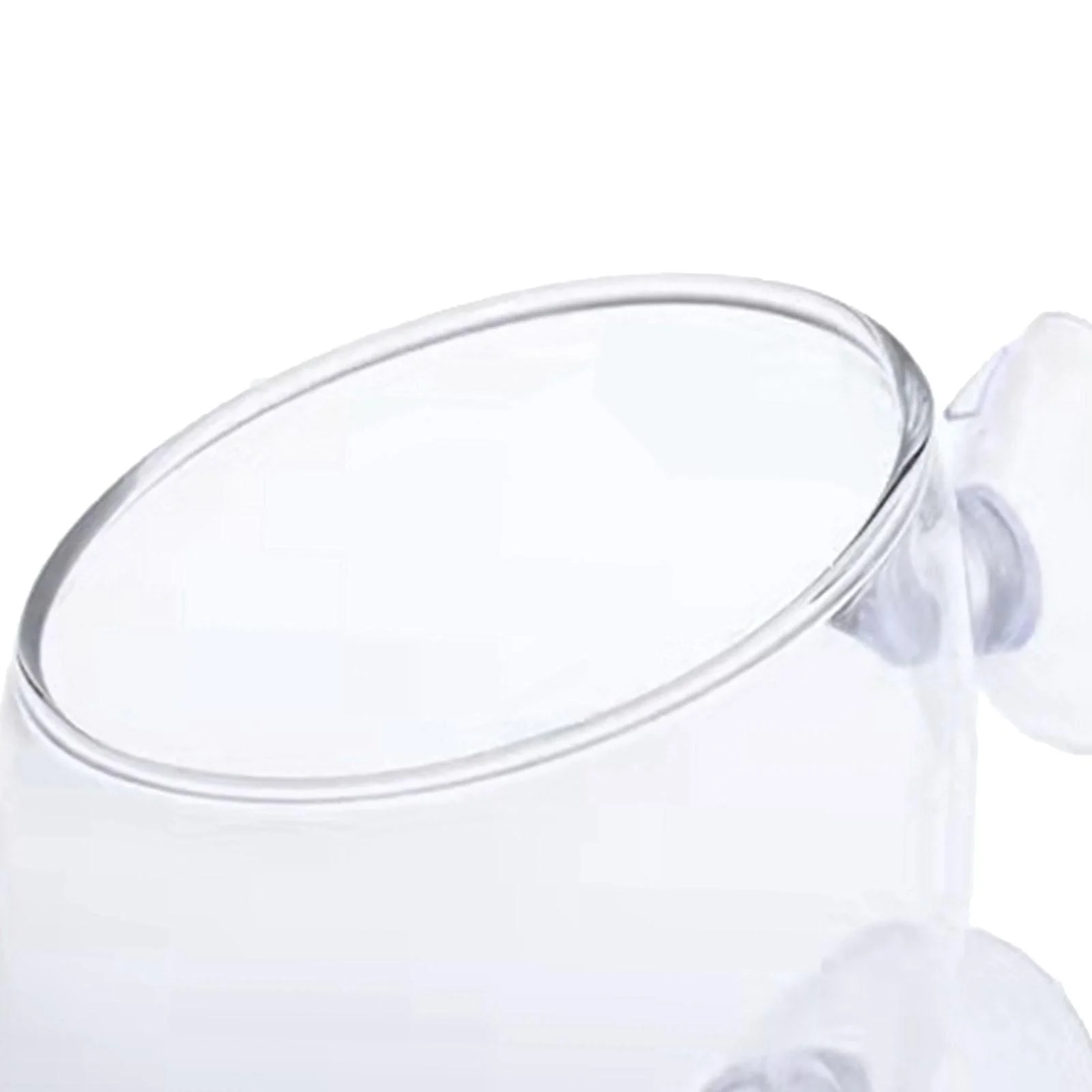 oshhnii Aquarium Plant Cup with Suction Cups Container Clear Tiny Plants Cultivation Pot