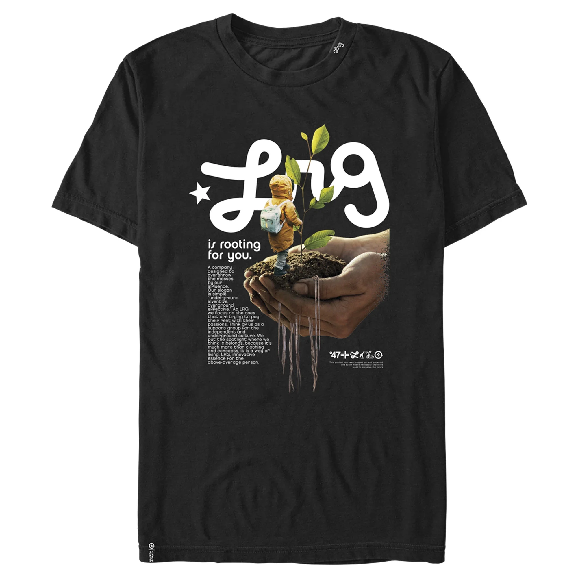 Men's LRG Rooting for You  Graphic Tee Black 2X Large