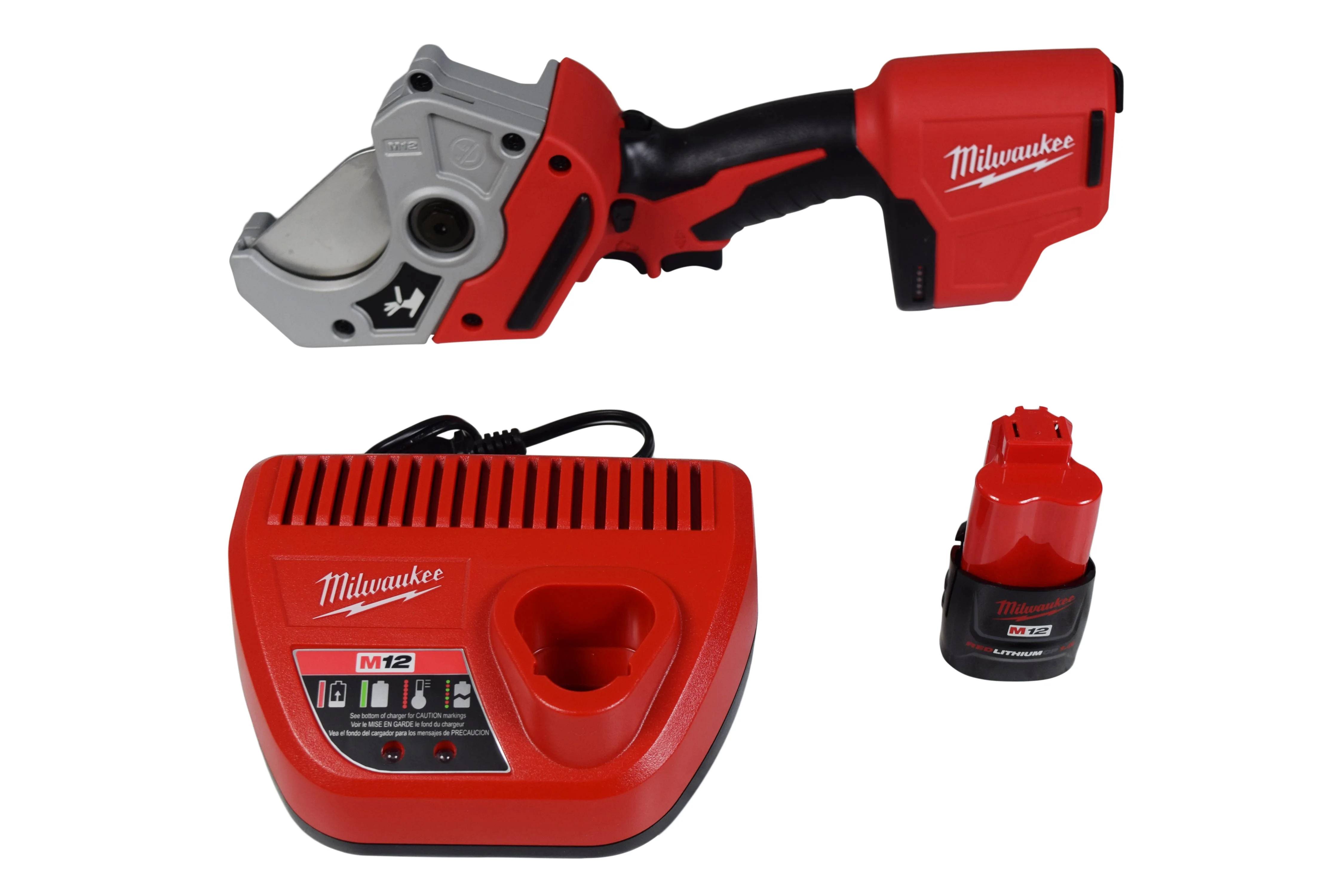 Milwaukee 2470-21 12-Volt Lithium-Ion Cordless PVC Shear Kit W/ (1) 1.5Ah Battery, Charger & Hard Case