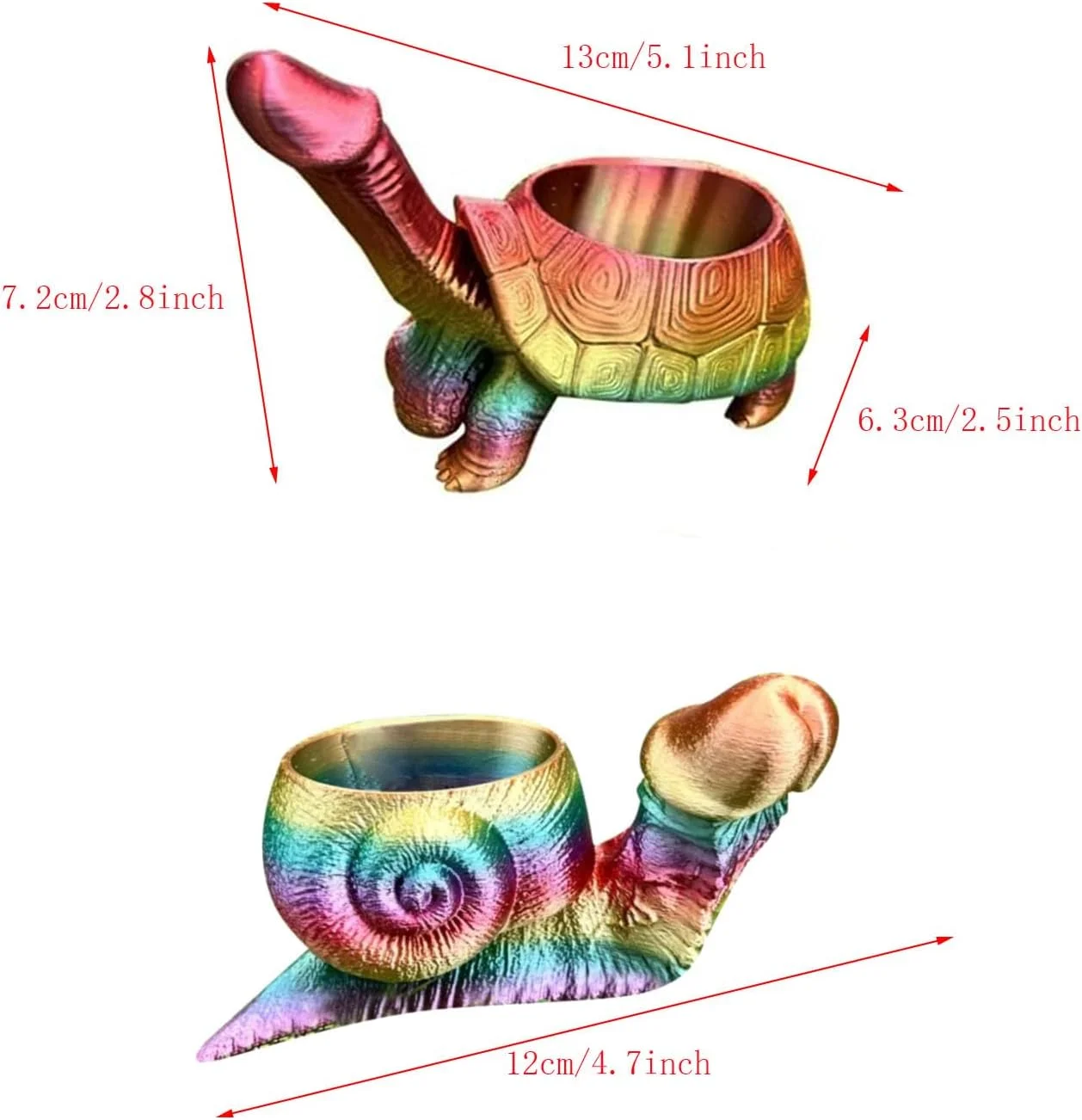 FeBohao 1Pcs Turtle Planter Turtle Flesh Planter Turtle Statue Turtle Gift Fun Planter