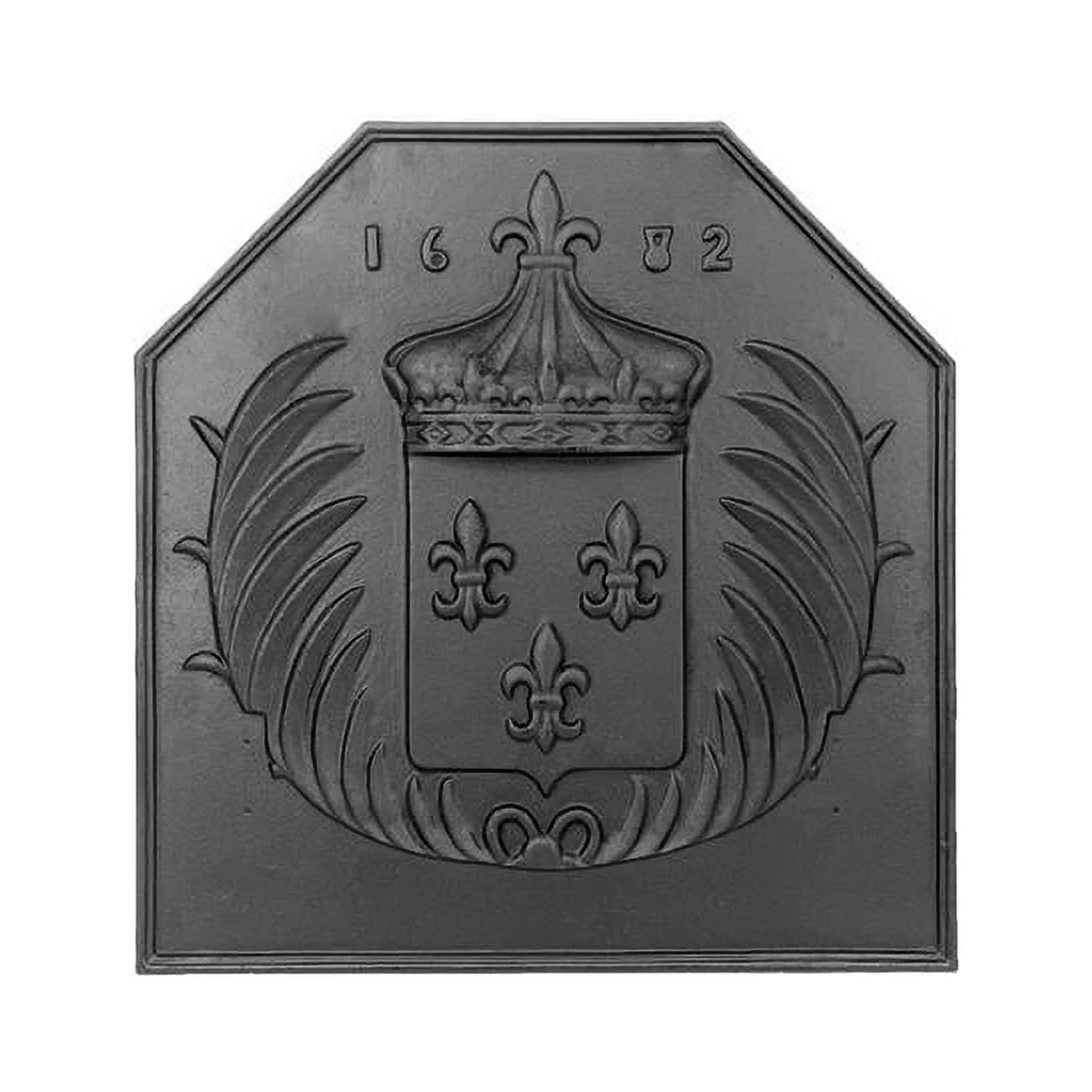 Dagan FB-CR 23.75 x 24.5 in. Fire Back, Black