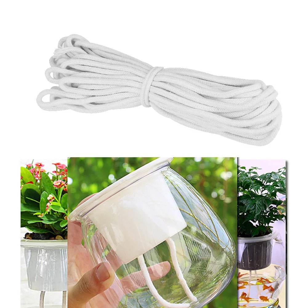 10M DIY Self Watering Cord Cotton Rope for Indoor Potted Plant Flower Pot