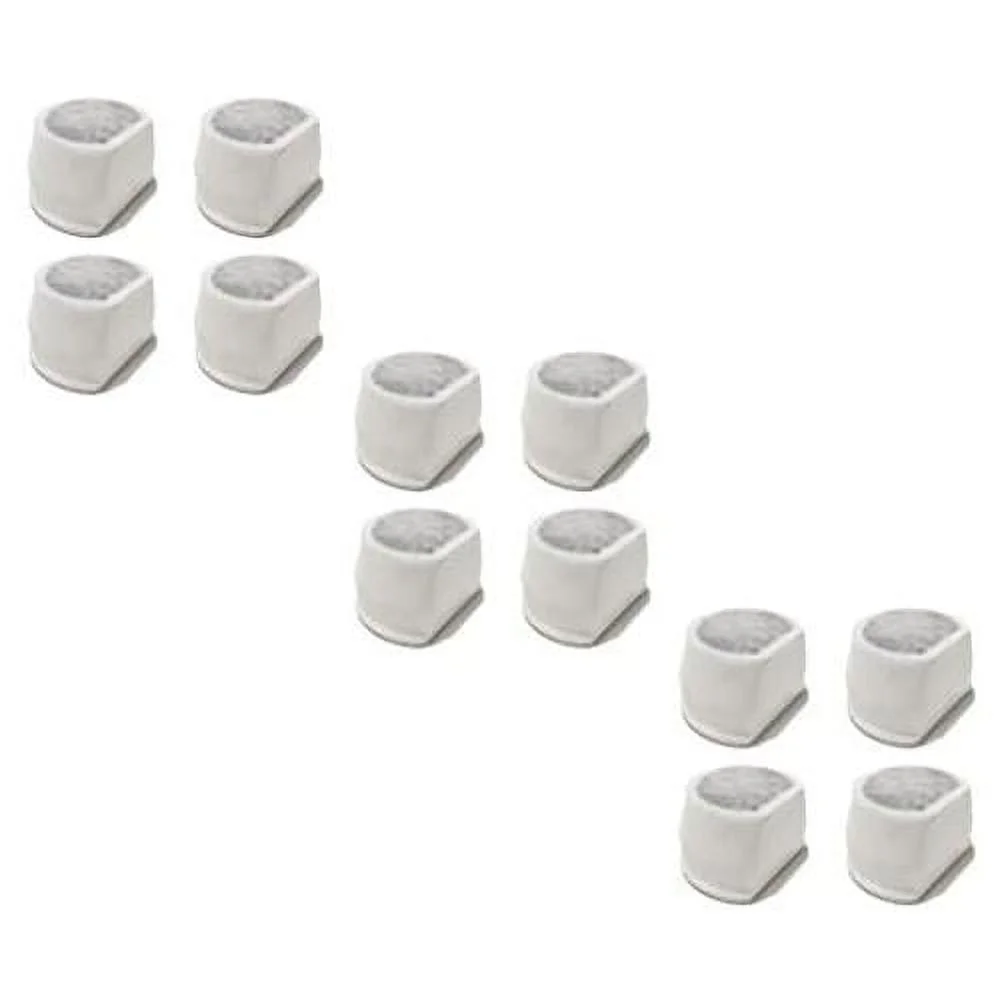Water Filter Replacement Compatible With Drinkwell Pet Dog Cat Water Fountain Avalon, Pagoda, Seascape, Sedona, 12 Packs