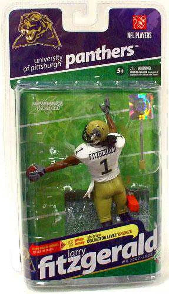 NFL Larry Fitzgerald Action Figure University of Pittsburgh Panthers #1 NEW