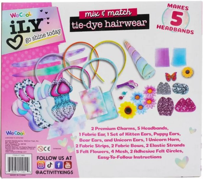 ILY Compound Kings DIY Tie-Dye Cutie Hairwear Beauty Playset