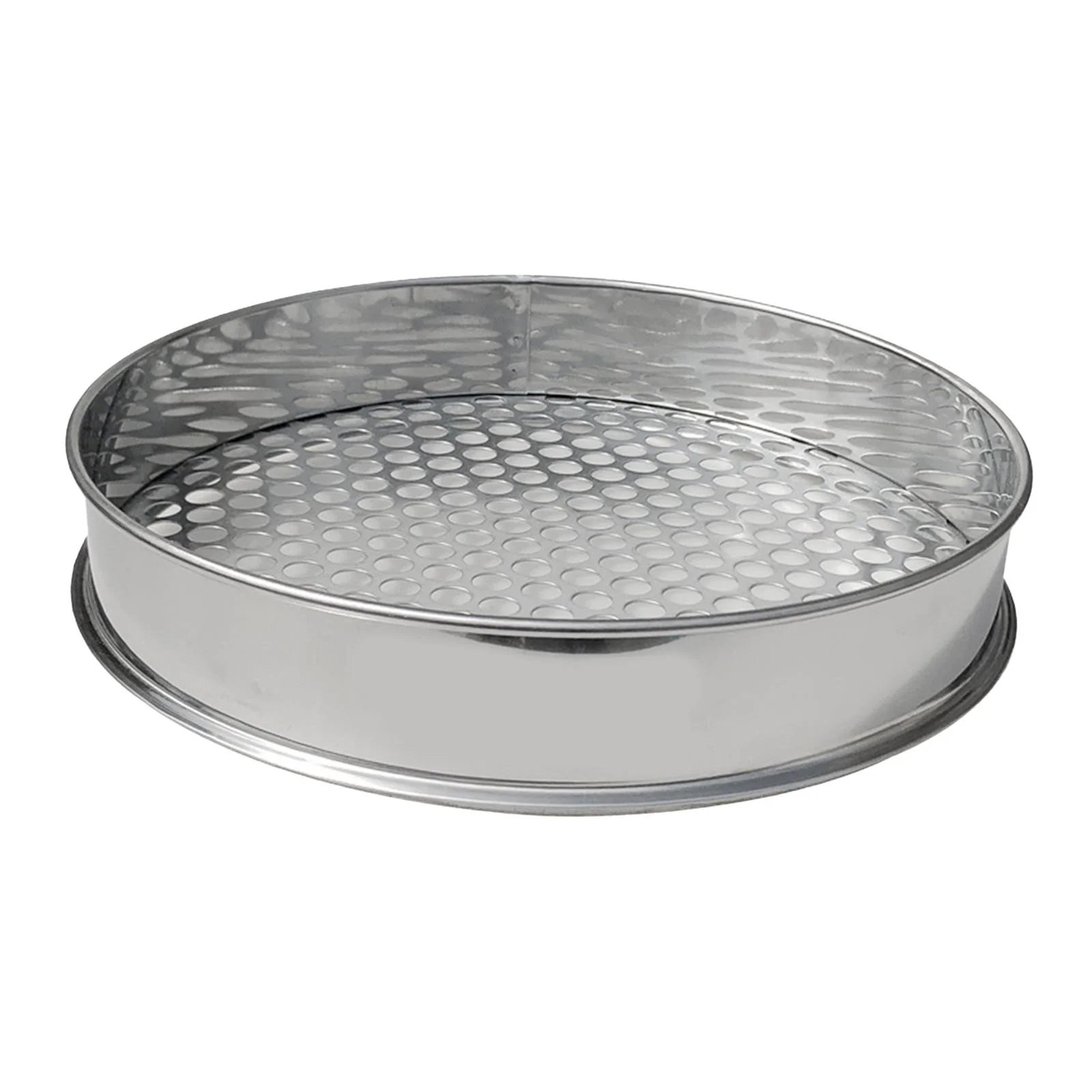 Garden Riddle Sieve Round Hole Portable Gardening Sand Sifter Sieve Gardening Sieve for Outdoor Garden Indoor Home Planting 18mm